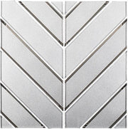Slidorian Collection Glass Mosaic Pattern Tile SDR8101 Lily White