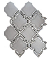 Chateau Series Arya Pattern PSY-963 Crackle Dove Gray Glossy Ceramic tile mosaic