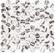 Spheres Collection penny round glass mosaic tile SRS-3804 Artik Blend