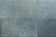 Splash Indigo SPL-IND-MAT deep blue matte 6x6 zellige-look porcelain tile showing color variation