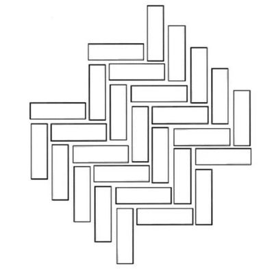 Herringbone to Diamond — Floor to Wall — Layout Guides — Install Step by Step