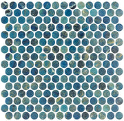 Tahiti Isles Penny Round Recycled Glass Mosaic TI 5422 Aorai Bay