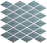 Tetragon Series 3D Diamond Shape Porcelain Mosaic TET-6333 Kelpa