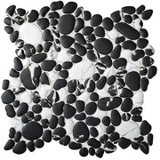 Vista Chino Collection Pebble Mosaic Tile VTC-6103 Pepper Folia