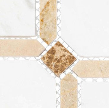 Xakea Series XKA-1042 Benoni Marble Mosaic Tile Close up