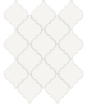Anatolia Soho Tiles Arabesque Beveled mosaic tile 4501-0473-0 GLOSSY Canvas White