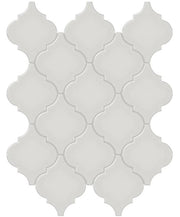 Anatolia Soho Tiles Arabesque Beveled mosaic tile 4501-0476-0 GLOSSY Halo Grey