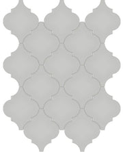 Anatolia Soho Tiles Arabesque Beveled Mosaic Tile 4501-0477-0 GLOSSY Loft Grey