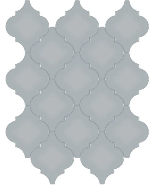Anatolia Soho Tiles Arabesque Beveled mosaic tile 4501-0479-0 GLOSSY Cloud Blue