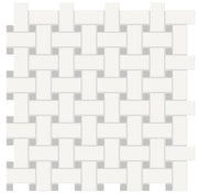 Anatolia Soho Mosaic Tile Basketweave with Loft Grey insert 4501-0468-0