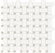 Anatolia Soho Mosaic tile Basketweave with Soft Sage insert 4501-0471-0