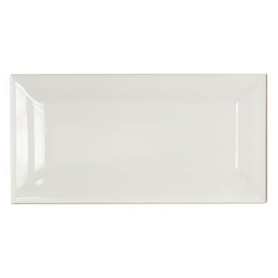 BELK Tile 3 x 6 White Beveled Ceramic Subway