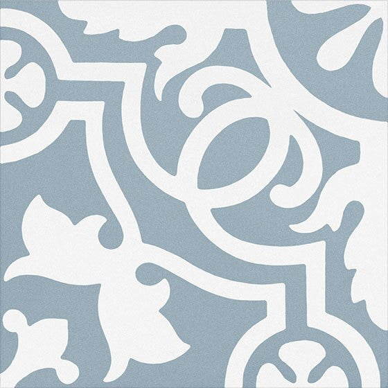Bella Glass Tiles Amalfi Coast Porcelain Tile Teal Doily 0GZ20DK