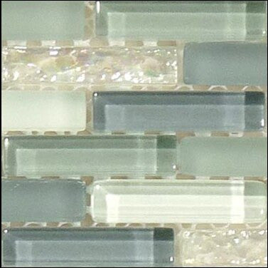 Bella Glass Tiles Bella Glass Tiles Jewel Series J-601 Moonstone Glitter Close up