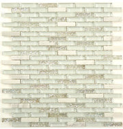 Bella Glass Tiles Bella Glass Tiles Jewel Series J-603 White Diamond
