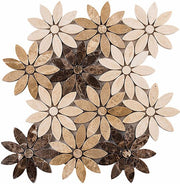 Bella Glass Tiles Bouquette Series Chestnut Blossoms BQT-672
