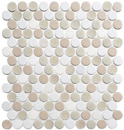 Bella Glass Tiles Ceremonial Penny Mosaic CRM-479 Banquet Hall