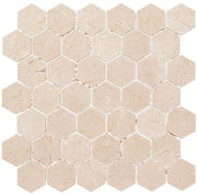 Bella Glass Tiles Colonial 2 Inch Hex Village Square CLNL279