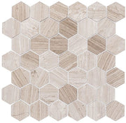 Bella Glass Tiles Colonial 2 Inch Hex Virginia Dunes CLNL278