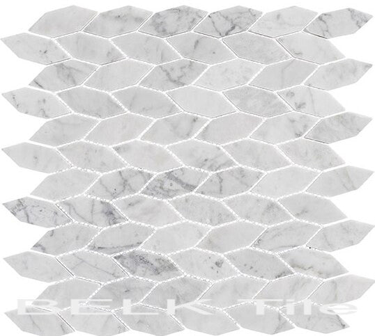 Bella Glass Tiles Colonial Series Long Hex Captains Manor CLNL-285