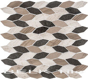 Bella Glass Tiles Colonial Series Long Hex New Chesapeake CLNL-282