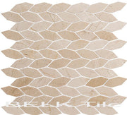 Bella Glass Tiles Colonial Series Long Hex Village Square
