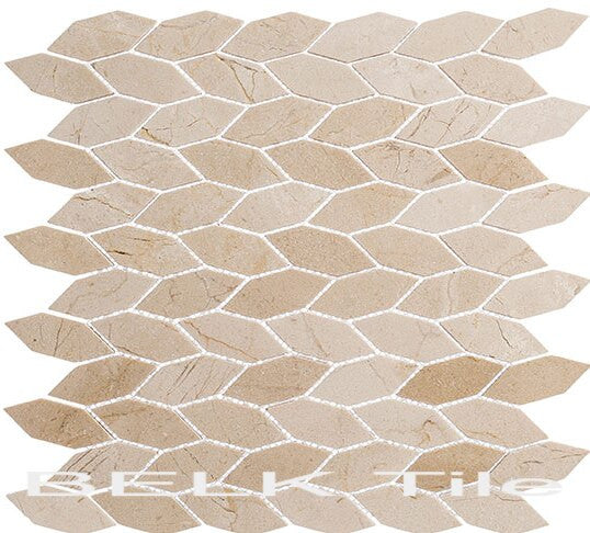 Bella Glass Tiles Colonial Series Long Hex Village Square