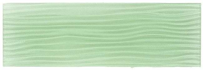 Bella Glass Tiles Crystile Wave Glass Subway 4 x 12 Ice Mist Glossy C01-W