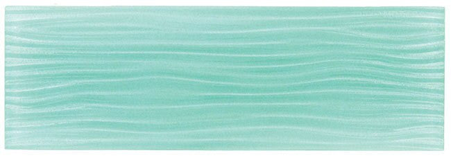 Bella Glass Tiles Crystile Wave Glass Subway 4 x 12 Soft Mint C08-W