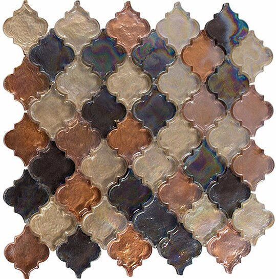 Bella Glass Tiles Dentelle Series Desert Range Glass Mosaic DTL-3002