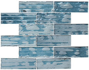 Bella Glass Tiles Droplettes Series Mirror Tile DRP980 Prussian Ice