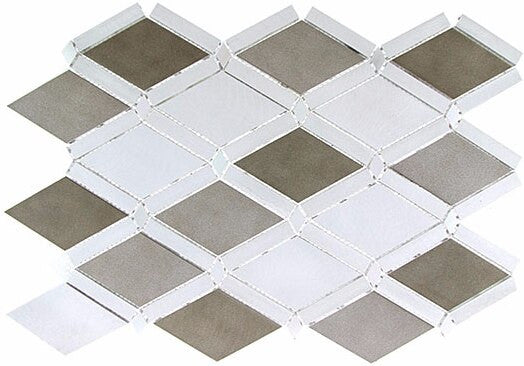 Bella Glass Tiles Falling Star Series Aluminum Jupiter Chrome