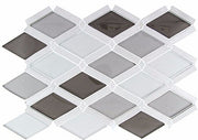 Bella Glass Tiles Falling Star Series Glass and Aluminum Silver Quill FGS-222