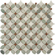 Bella Glass Tiles Flower Series FS-72 marble mosaic tile