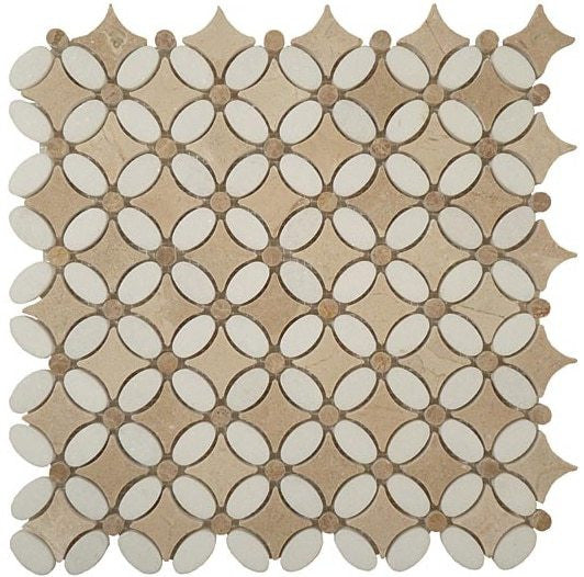 Bella Glass Tiles Flower Series FS-73 marble mosaic tile