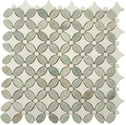 Bella Glass Tiles Flower Series FS-74 marble mosaic tile