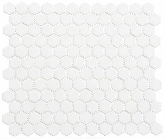Bella Glass Tiles Freedom Avenue Hexagon United Dove FDM1811