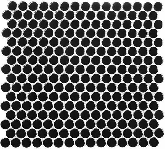 Bella Glass Tiles Freedom Avenue Penny Round Moonlithe FDM1804
