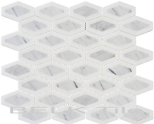 Bella Glass Tiles Garden Party Series Coconut White GDN-133