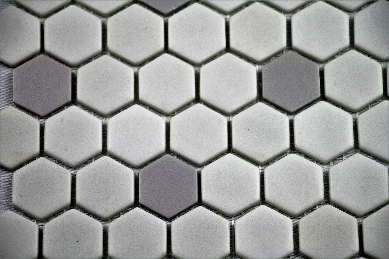 Onix Mosaico Hearth Palace Hexagon Light Gray and White HP1HBP3