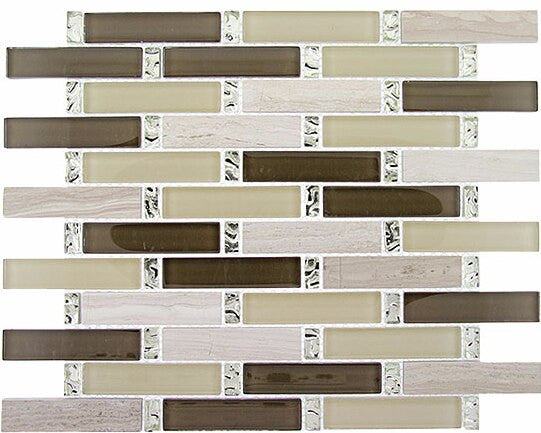 Bella Glass Tiles Interlace Series Herbal Garden