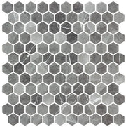 Bella Glass Tiles Karma Ridge Hexagon Mosaic Ashley Rock KR1401