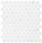 Bella Glass Tiles Karma Ridge Hexagon Mosaic Endless Calm KR1406