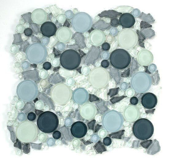 Bella Glass Tiles Lagoon Series LG805 Dawn Blend