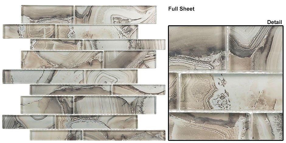 Bella Glass Tiles Magical Forest Snow Palace Glass Tiles MGF-621