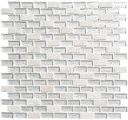 Bella Glass Tiles Metro Series MTR-3344 Chloe White