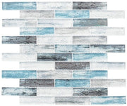 Bella Glass Tiles Metropolis Series MET762 Parker Blue