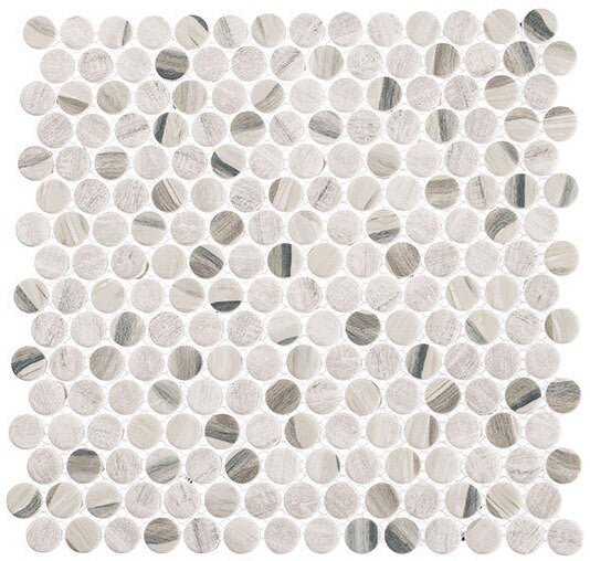 Bella Glass Tiles Pixels Series PX781 Dusted Ash