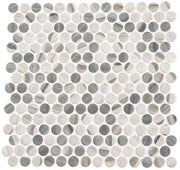 Bella Glass Tiles Pixels Series PX782 Chrome Arc