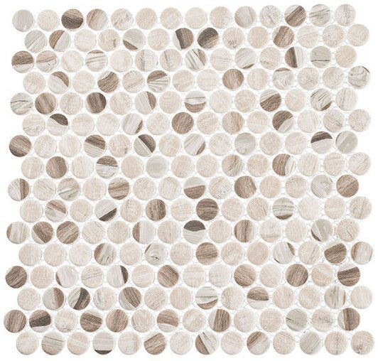 Bella Glass Tiles Pixels Series PX783 Speckled Taupe